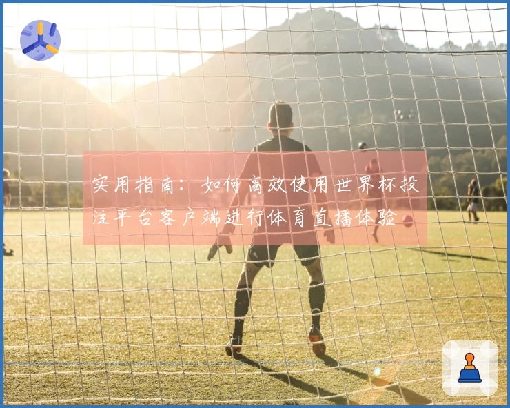 实用指南:如何高效使用世界杯投注平台客户端进行体育直播体验