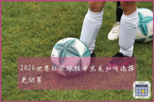 2026世界杯买球赔率究竟如何选择更划算